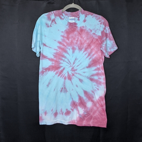 Vtg Gildan Swirl Tie Dye T-shirt Small Custom - Picture 1 of 3